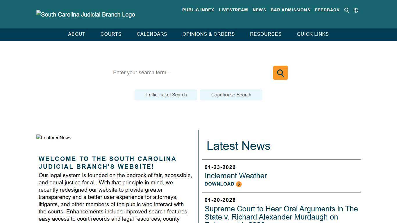 The South Carolina Judicial Branch